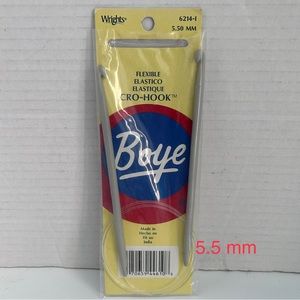 Wrights (#6214-I) Boye Cro-Hook Flexible Needle Size #5.5 mm Crochet Knitting